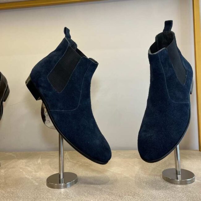 Blue-Suede-Chelsea-Boots Blue-Suede-Chelsea-Boots