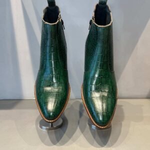 Green Croco Jackson Boots