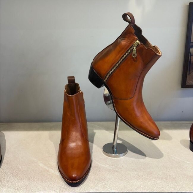 Tan-Leather-Zip-Boots