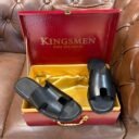 Black-leather-slippers