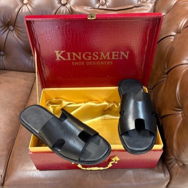 Black-leather-slippers Black-leather-slippers