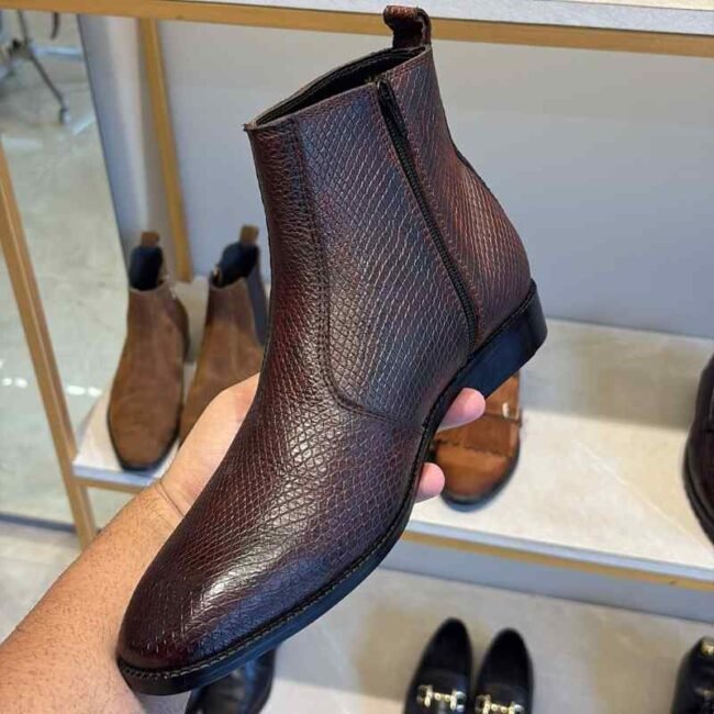 Brown-lizard-texture-italian-leather-boots (1) Brown-lizard-texture-italian-leather-boots (1)